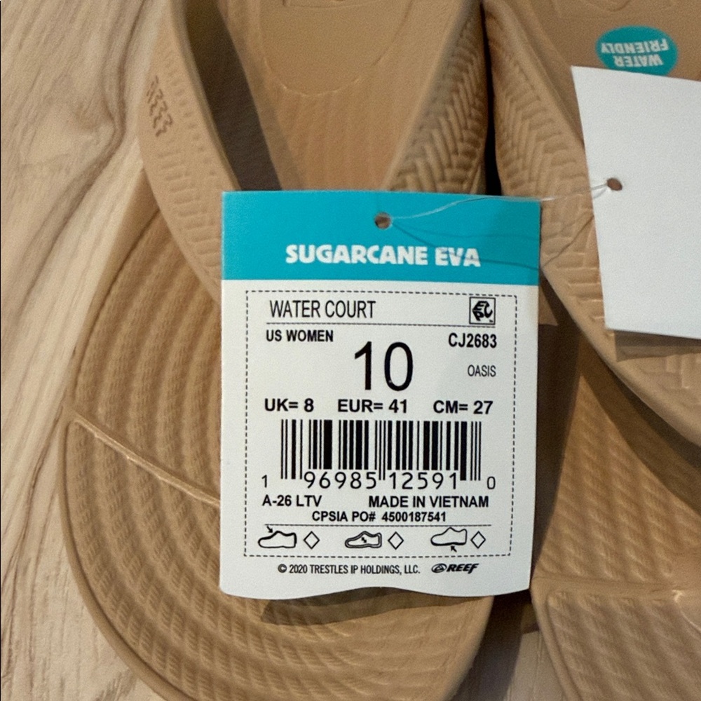 Reef Women’s Water Court Flip Flops in Oasis - Picture 3 of 6